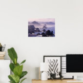 Morgennebel entlang der Küste von Oregon bei Nesik Poster (Heimbüro)