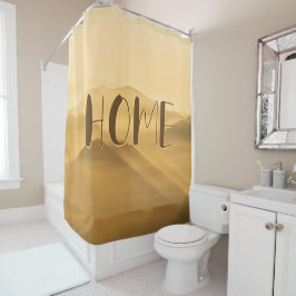 Morgennebel Goldschichten Sonnenaufgang Zuhause Zi Duschvorhang