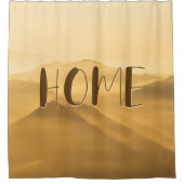 Morgennebel Goldschichten Sonnenaufgang Zuhause Zi Duschvorhang (Vorderseite)