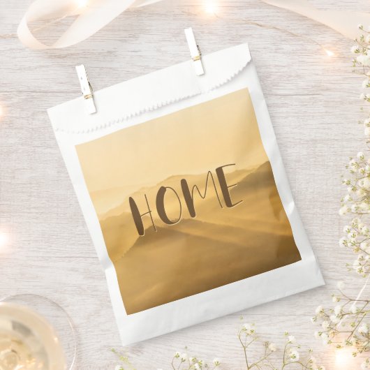 Morgennebel Goldschichten Sonnenaufgang Zuhause Zi Geschenktütchen (Ausgeschnitten)