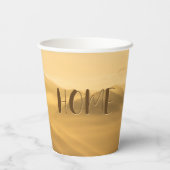 Morgennebel Goldschichten Sonnenaufgang Zuhause Zi Pappbecher (Rückseite)