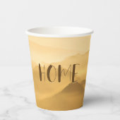 Morgennebel Goldschichten Sonnenaufgang Zuhause Zi Pappbecher (Vorderseite)