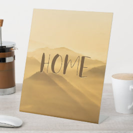 Morgennebel Goldschichten Sonnenaufgang Zuhause Zi Sockelschild