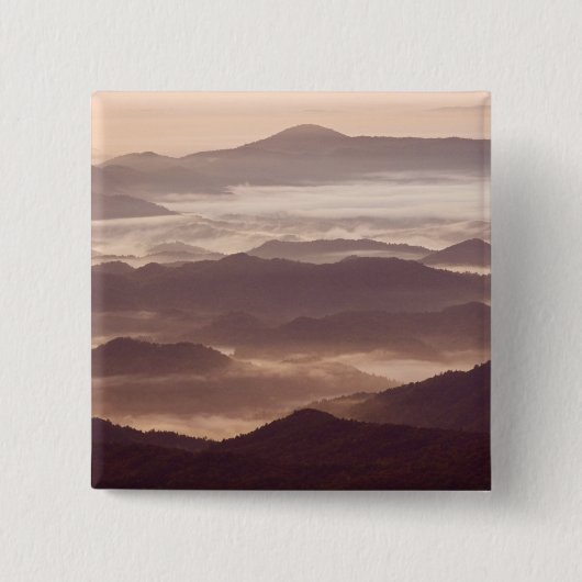 Morgennebel im Süden Appalachen Button (Vorderseite)