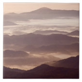 Morgennebel im Süden Appalachen Fliese (Vorderseite)