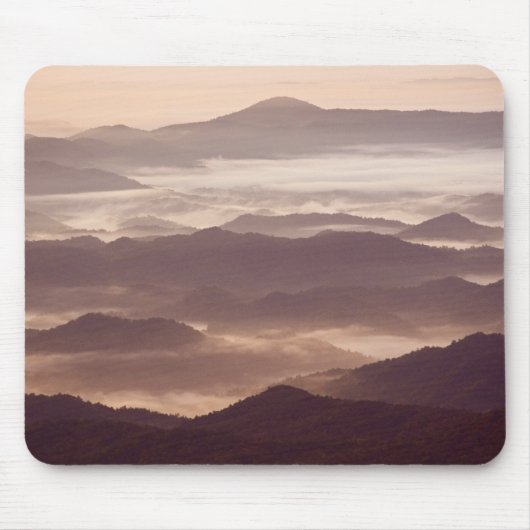 Morgennebel im Süden Appalachen Mousepad (Vorne)