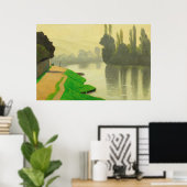 Morgennebel in Andelys - Felix Vallotton Poster (Heimbüro)