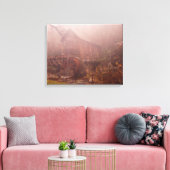 Morgennebel Leinwanddruck (Insitu (Wohnzimmer))