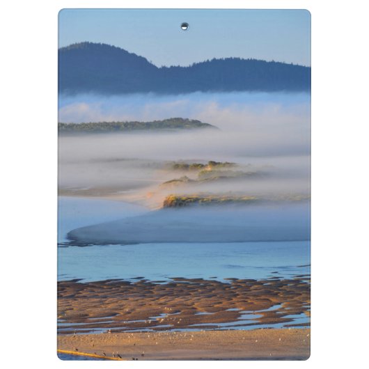 Morgennebel über Netarts Bay, ODER Klemmbrett (Rückseite)