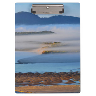 Morgennebel über Netarts Bay, OR Klemmbrett