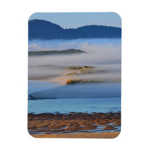Morgennebel über Netarts Bay, OR Magnet