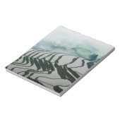 Morgennebel über Reisfeldern Notizblock (Rotiert)