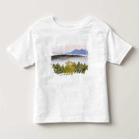 Morgennebel und die Percy Peaks, wie aus Sicht Kleinkind T-shirt (Vorderseite)