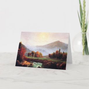 Morgennebeln in Plymouth, NH, Fine Art, Dankeskarte