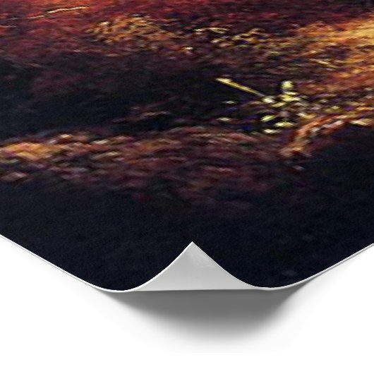 Morgennebeln in Plymouth, NH, Fine Art, Poster (Ecke)