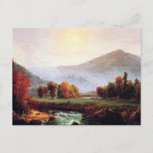 Morgennebeln in Plymouth, NH, Fine Art, Théâtre Postkarte