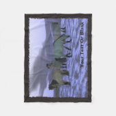 Morgenpferd Fleecedecke (Vorderseite)