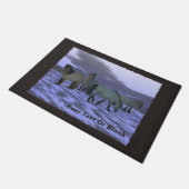 Morgenpferd Fußmatte (Schrägansicht)