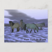 Morgenpferd Postkarte (Vorderseite)