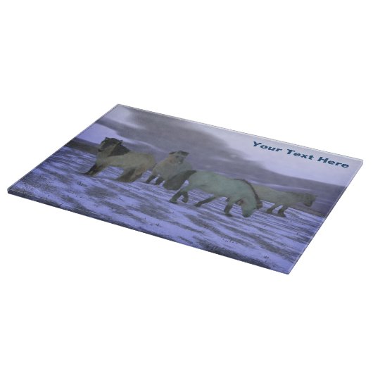 Morgenpferd - Yakutia Schneidebrett (Ecke)