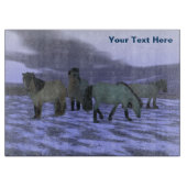 Morgenpferd - Yakutia Schneidebrett (Vorderseite)