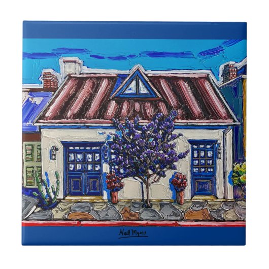 Morgenradition, Tucson Barrio Tile Fliese (Vorderseite)