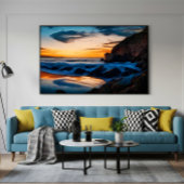 Morgenreflexe Leinwanddruck