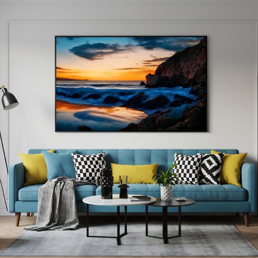 Morgenreflexe Leinwanddruck