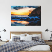 Morgenreflexe Leinwanddruck (Insitu (Schlafzimmer))
