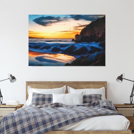 Morgenreflexe Leinwanddruck (Insitu (Schlafzimmer))