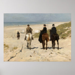 Morgenreiten am Strand, 1876 von Anton Mauve Poster