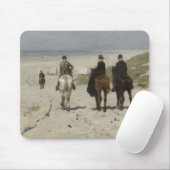 Morgenreiten am Strand (von Anton Mauve) Mousepad (Mit Mouse)