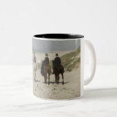Morgenreiten am Strand (von Anton Mauve) Zweifarbige Tasse (VorderseiteRechts)