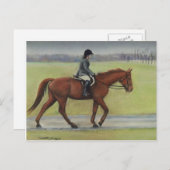 Morgenreiten - Pferdeausstellung Postkarte (Vorne/Hinten)