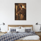 Morgenritt | Pferdekunst | Gespannte Leinwand (Insitu (Schlafzimmer))
