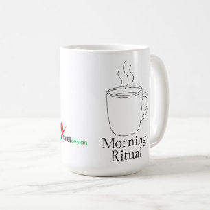 "Morgenritual" Minimalistische Kaffeetasse Einfa