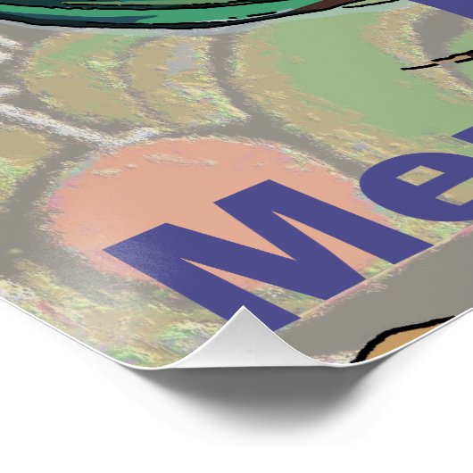 Morgenröster, Text bearbeiten, Glossy Poster (Ecke)