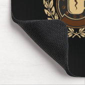 Morgenroutine | Vintage Retro Kaffee Liebhaber Emb Mousepad (Ecke)