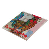 Morgenruf, Rooster, Tile Fliese (Seite)