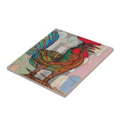 Morgenruf, Rooster, Tile Fliese (Seite)