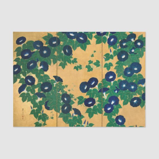 Morgenruhm (Detail), Kiitsu Seidenpapier (Vorderseite)