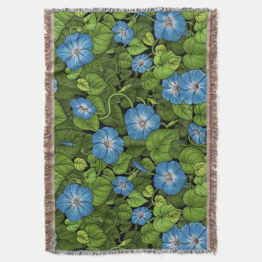 Morgenruhm in Blau und Grün Decke (Vorderseite Vertikal)