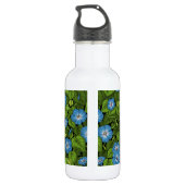 Morgenruhm in Blau und Grün Edelstahlflasche (Rückseite)