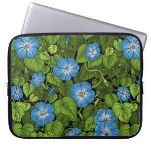 Morgenruhm in Blau und Grün Laptopschutzhülle