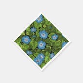 Morgenruhm in Blau und Grün Serviette (Ecke)