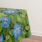 Morgenruhm in Blau und Grün Tischdecke (Beispiel)