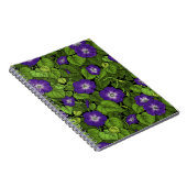 Morgenruhm in lila und grün notizblock (Rechte Seite)