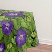 Morgenruhm in lila und grün tischdecke (Beispiel)