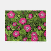 Morgenruhm in Rosa und Grün Fußmatte (Vorderseite)