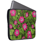 Morgenruhm in Rosa und Grün Laptopschutzhülle (Vorne Rechts)